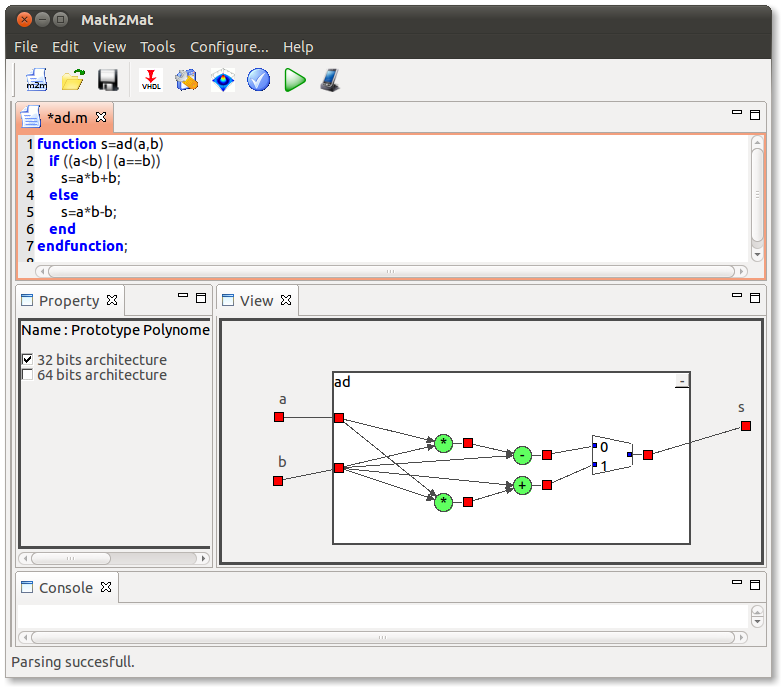 Math2mat GUI